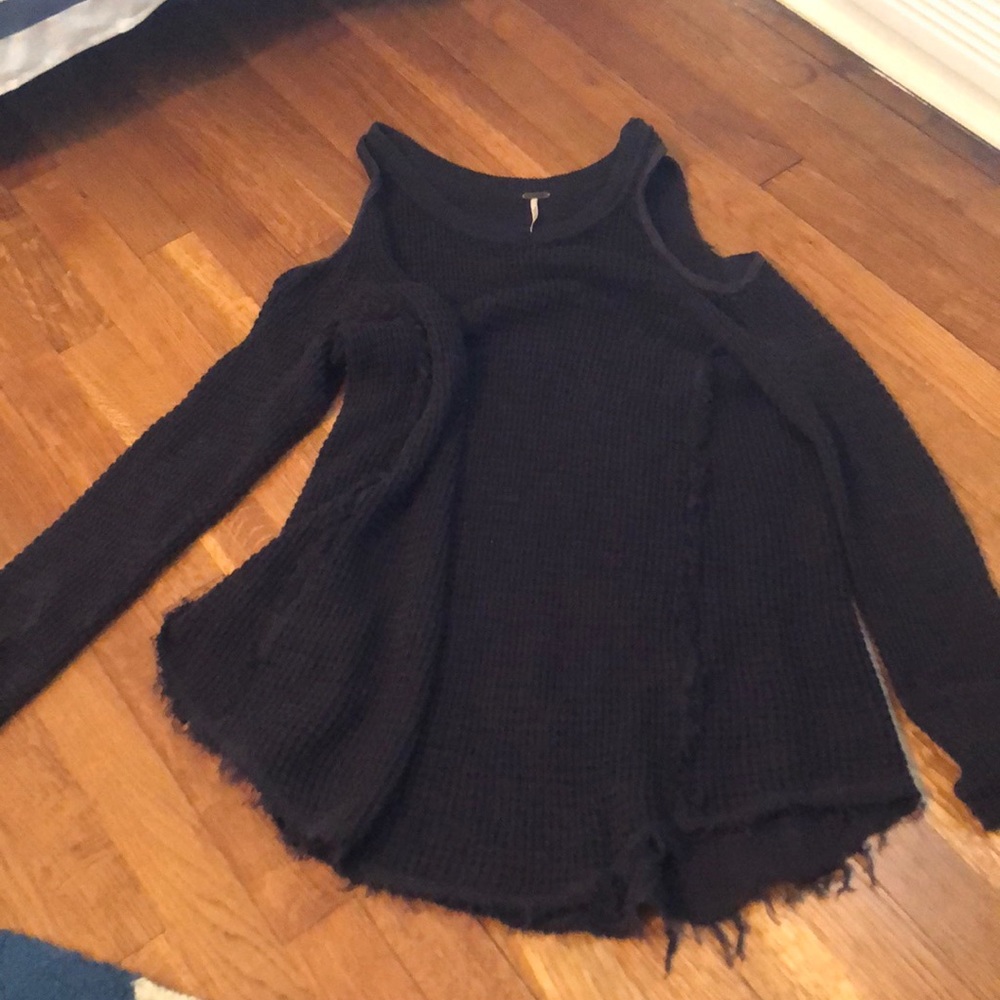 Free people cold shoulder sweater